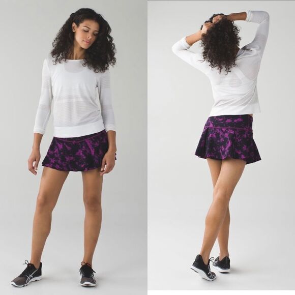 Lululemon Hit your Stride Skirt-Breezie Regal Plum Black / Black - Picture 11 of 11